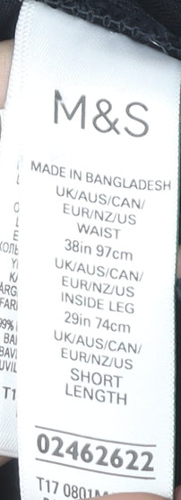 Marks and Spencer Men's Black Trousers, Size 38