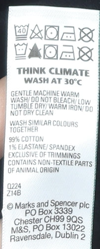 Marks and Spencer Men's Black Trousers, Size 38