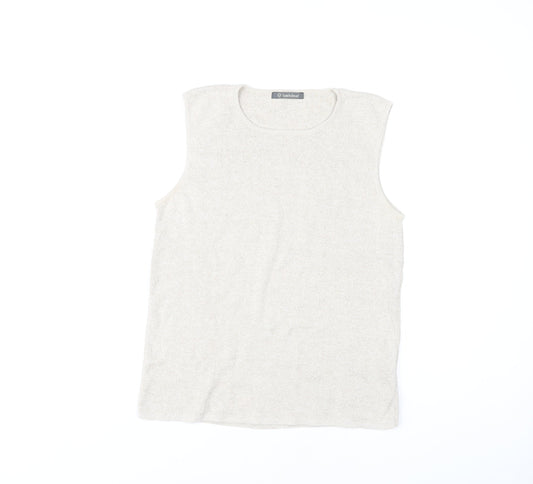 Hawkshead Women's Beige Ramie Cotton Tank M