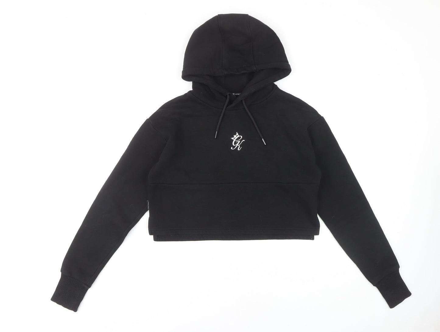 Gym King Women's Black Hoodie Size 10 with Logo