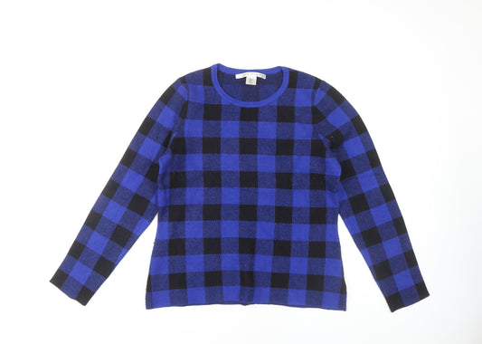 Womens UK Size L Max Studio Blue Pullover Jumper