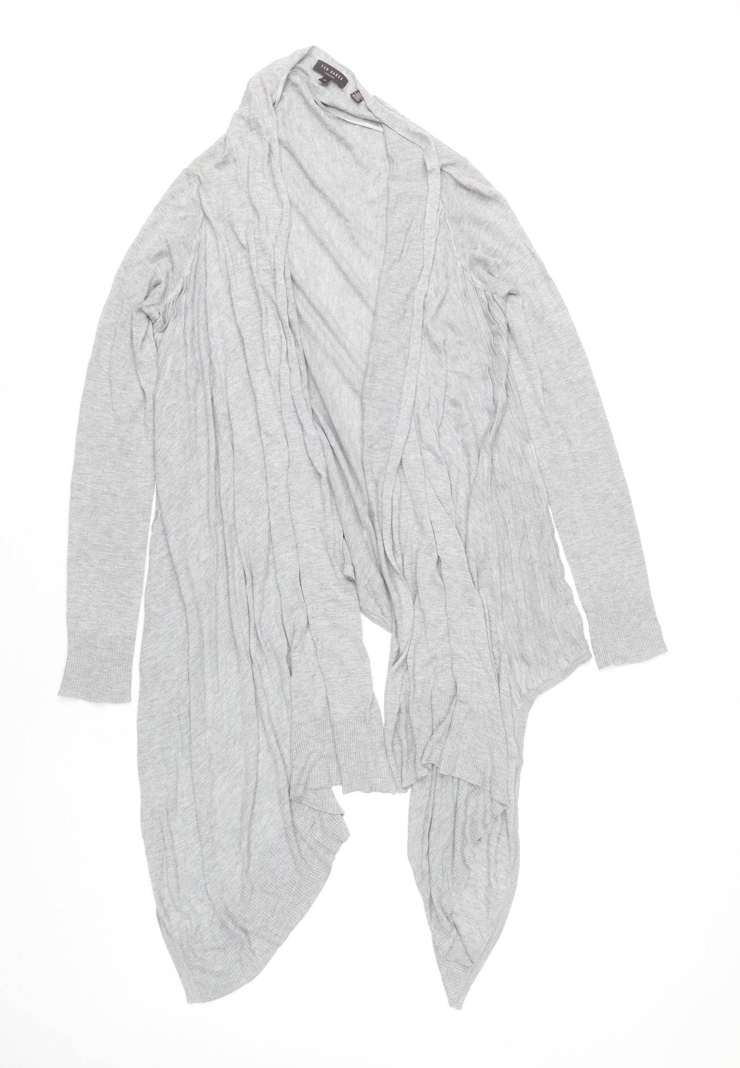 Womens UK Size 10 Ted Baker Grey Cardigan Jumper