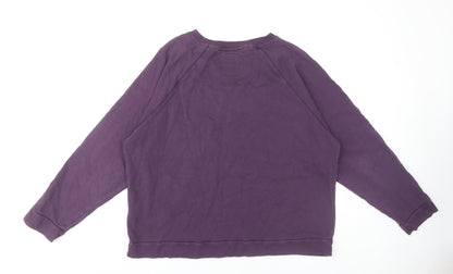 Asquith Women's Purple XL Pullover Sweatshirt, Cotton