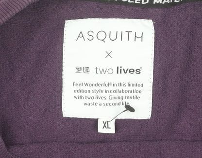 Asquith Women's Purple XL Pullover Sweatshirt, Cotton