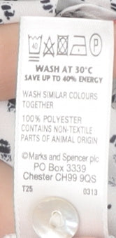 Womens UK Size 22 Marks and Spencer Multicoloured Basic Blouse