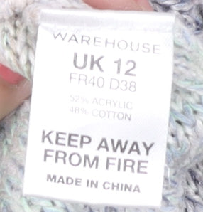 Womens UK Size 12 Warehouse Multicoloured Pullover Jumper