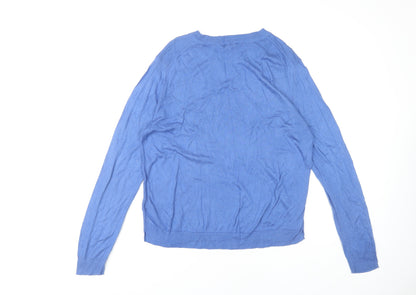 Womens UK Size 18 Whistles Blue Pullover Jumper