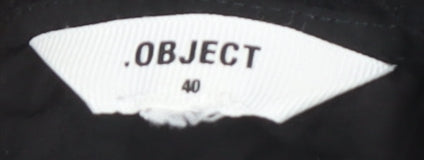 Womens UK Size 12 OBJECT Black  Blouse