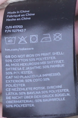 H&M Unisex Beige Yale Logo Pullover Sweatshirt Size 12