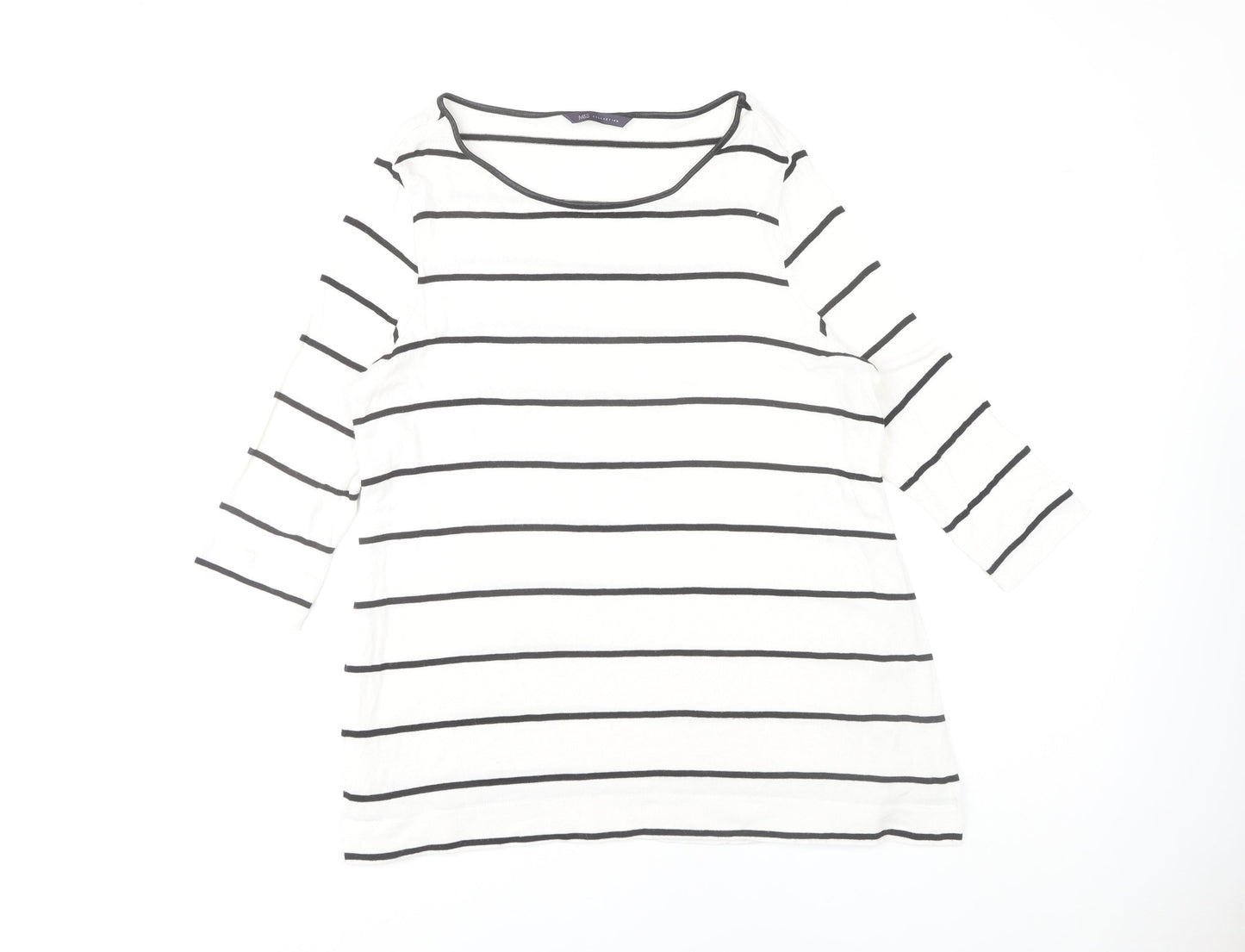 Womens UK Size 14 Marks and Spencer Ivory Pullover Jumper