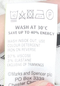 Womens UK Size 14 Marks and Spencer Ivory Pullover Jumper