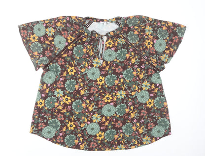 Womens UK Size 18 NEXT Multicoloured Basic Blouse