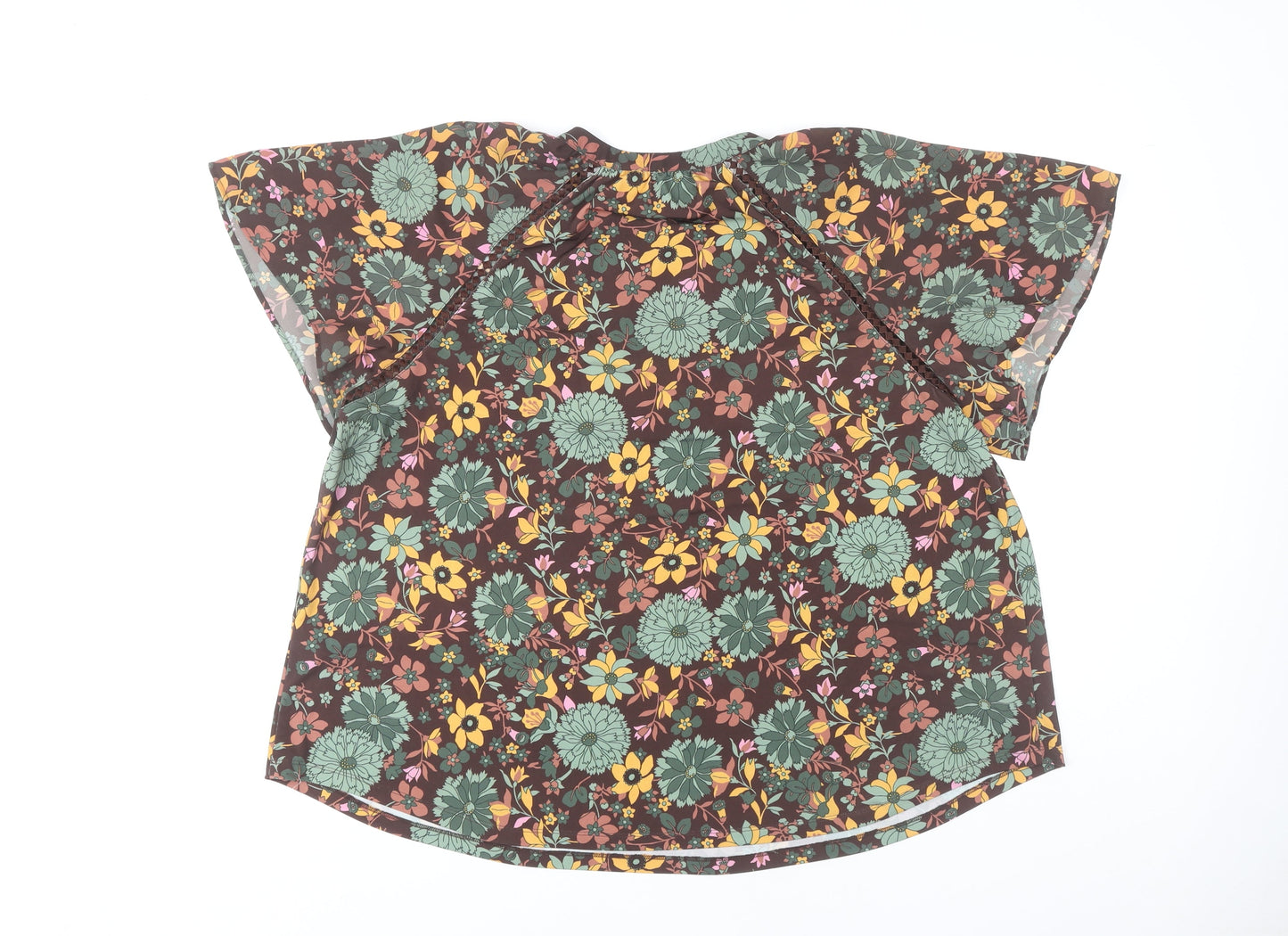 Womens UK Size 18 NEXT Multicoloured Basic Blouse