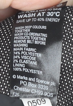 Marks and Spencer Women's Grey Pencil Skirt Size 8 Petite