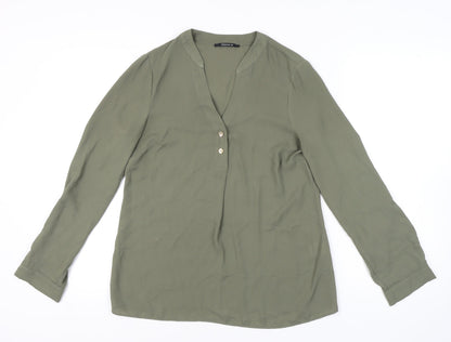 Womens UK Size 10 Roman Green  Blouse