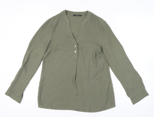 Womens UK Size 10 Roman Green  Blouse