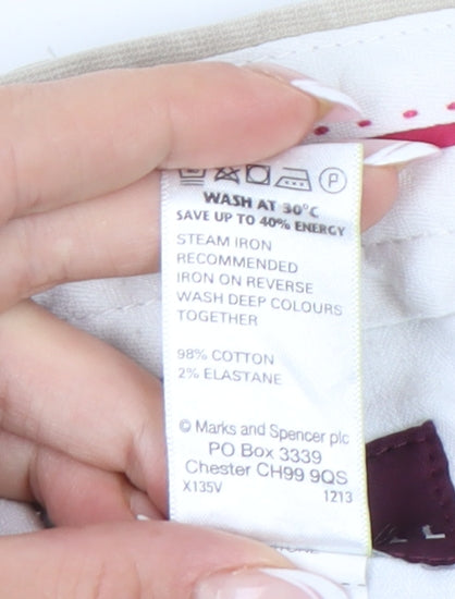 Marks and Spencer Men's Beige Chino Trousers Size L