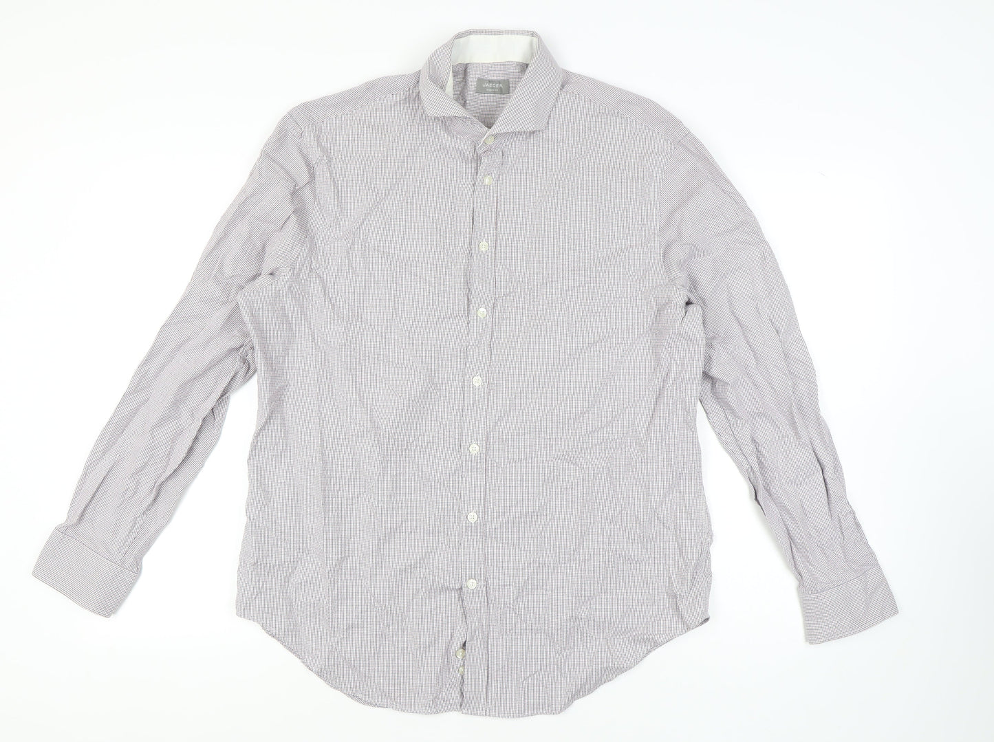 Jaeger Men's Multicoloured 17 Regular Fit Cotton Shirt