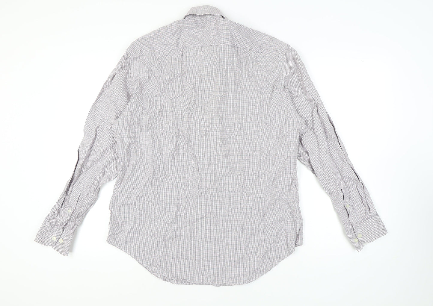 Jaeger Men's Multicoloured 17 Regular Fit Cotton Shirt