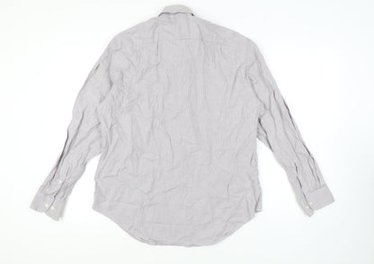 Jaeger Men's Multicoloured 17 Regular Fit Cotton Shirt