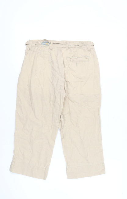 Womens UK Size 8 Craghoppers Regular Fit Capri Beige Trousers