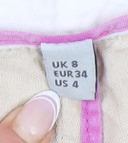Womens UK Size 8 Craghoppers Regular Fit Capri Beige Trousers