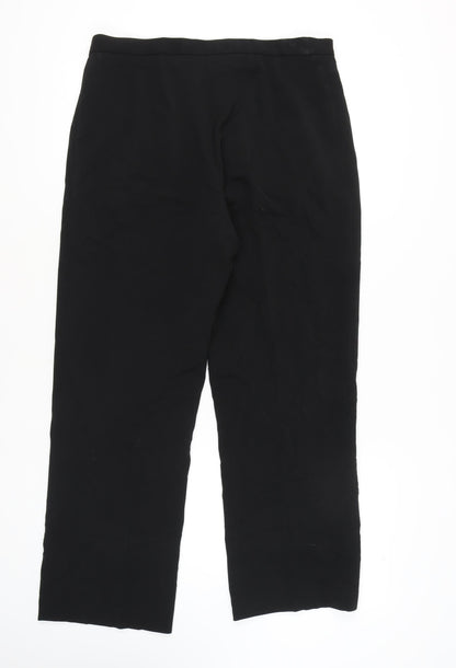 Womens UK Size 16 CC Regular Fit Business Formal Black Trousers