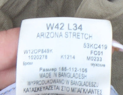 Wrangler Beige Chino Trousers - Men's W42 L34 Stretch