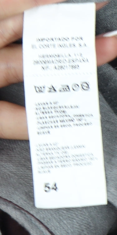 Emidio Tucci Men's Brown Trousers Size 54 Cotton