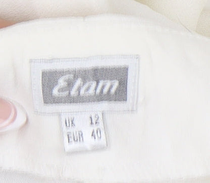 Womens UK Size 12 Etam   Ivory Trousers