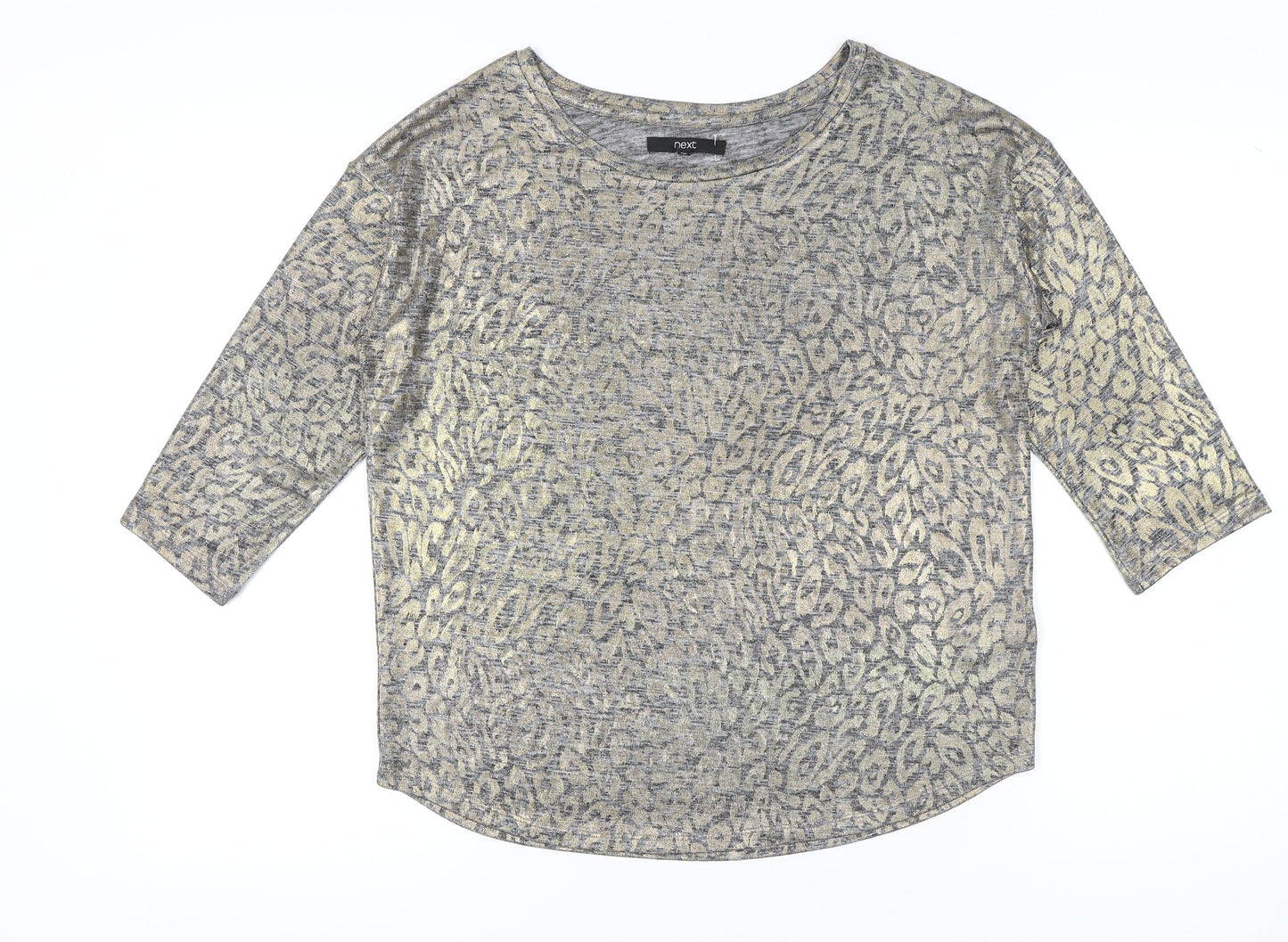 Womens UK Size 12 NEXT Grey Basic Blouse