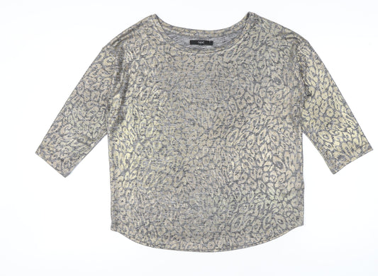 Womens UK Size 12 NEXT Grey Basic Blouse