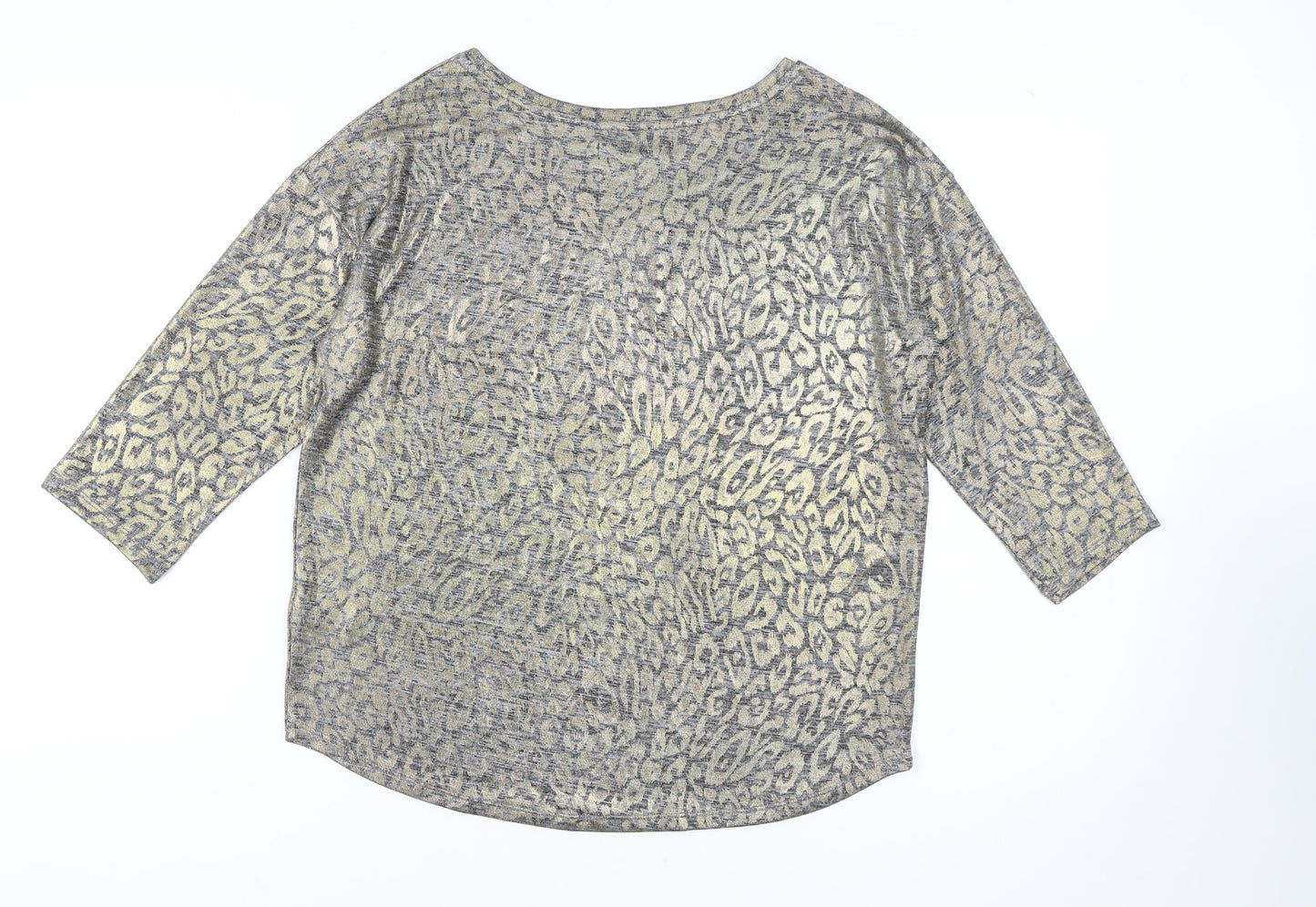 Womens UK Size 12 NEXT Grey Basic Blouse