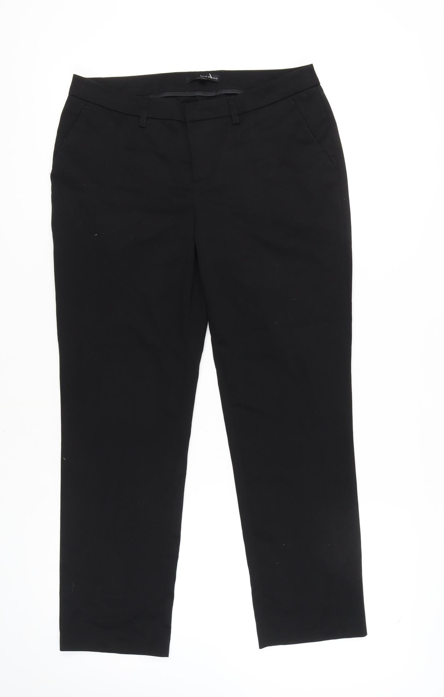 harvé benard Women's Black Straight Trousers Size 6