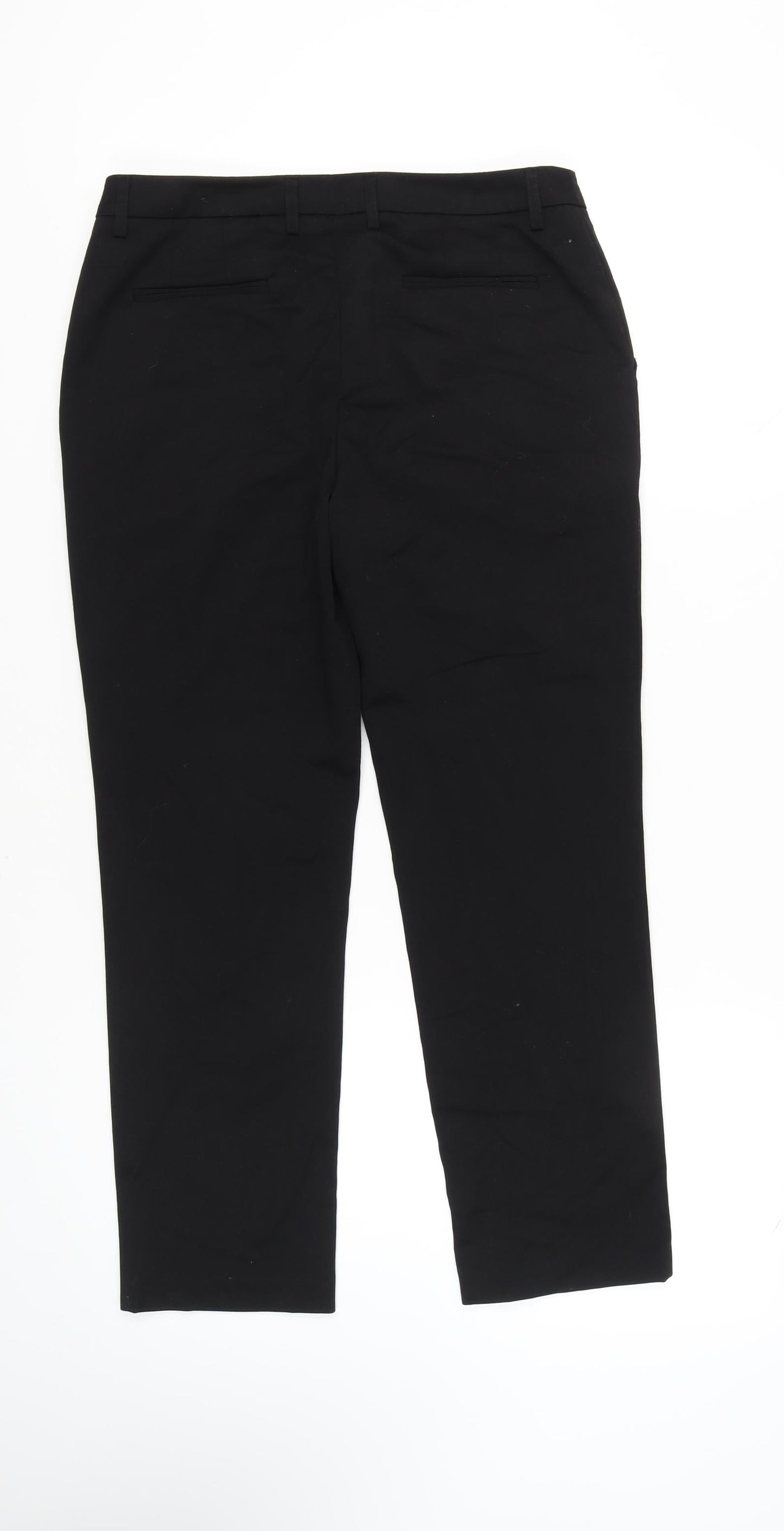 harvé benard Women's Black Straight Trousers Size 6