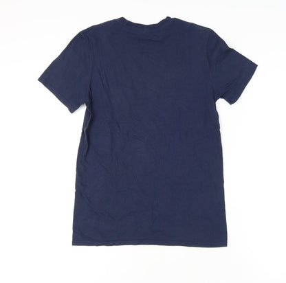 Mens UK Size S Gildan Blue  T-Shirt