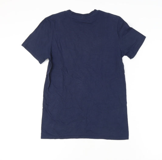 Mens UK Size S Gildan Blue  T-Shirt