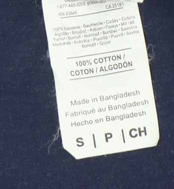 Mens UK Size S Gildan Blue  T-Shirt