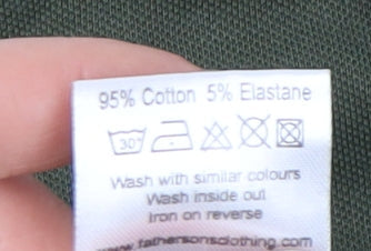 Father Sons Green Men's M Long Sleeve Polo