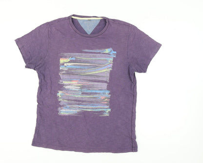 Mens UK Size M Debenhams Purple  T-Shirt