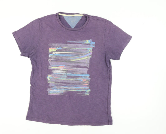 Mens UK Size M Debenhams Purple  T-Shirt