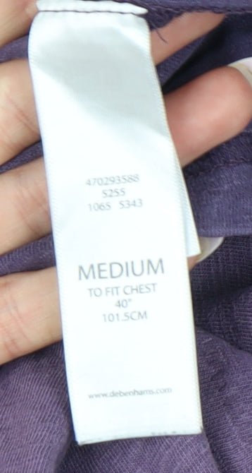 Mens UK Size M Debenhams Purple  T-Shirt
