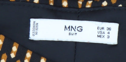 Womens UK Size 8 MNG Relaxed Fit  Multicoloured Trousers