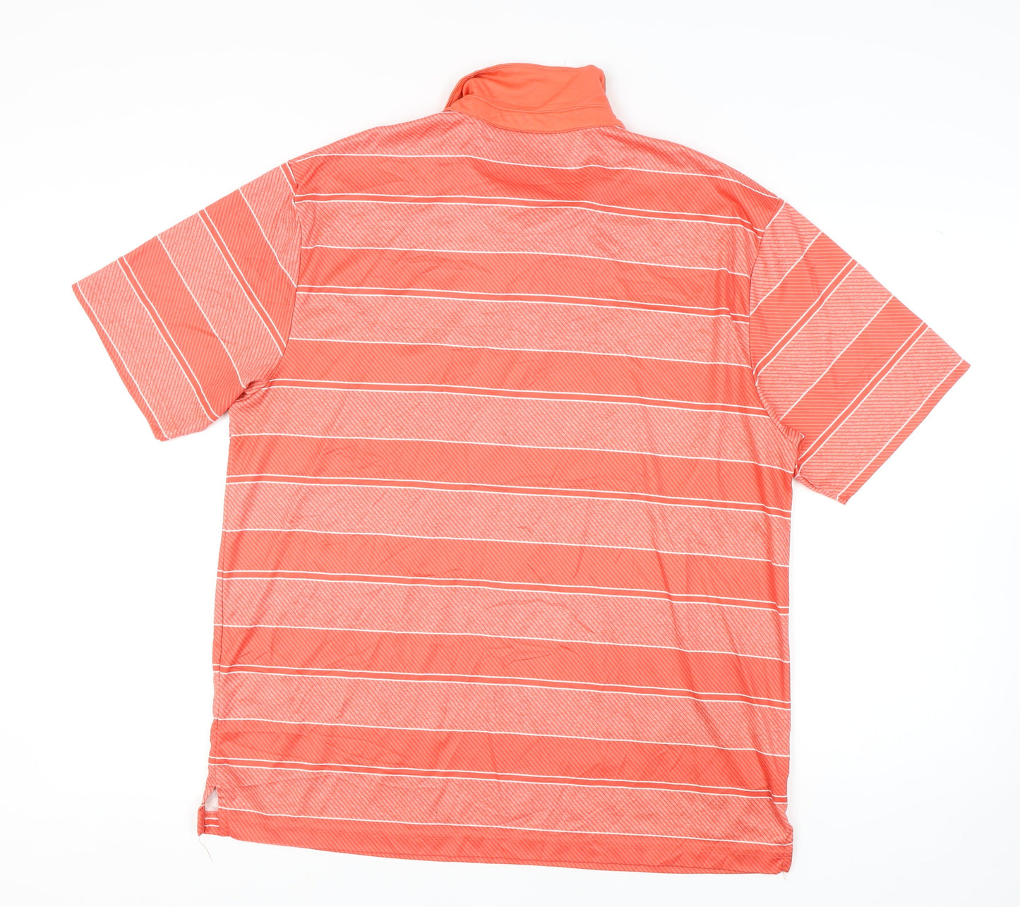 Ben Hogan Men’s XL Orange Striped Polo Shirt