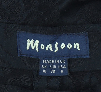 Womens UK Size 10 Monsoon   Black Trousers