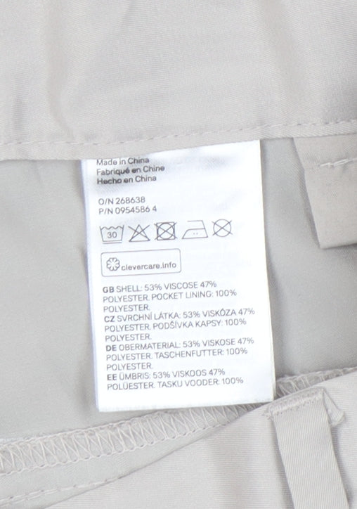 Womens UK Size 12 H&M Regular Fit Workwear Beige Trousers