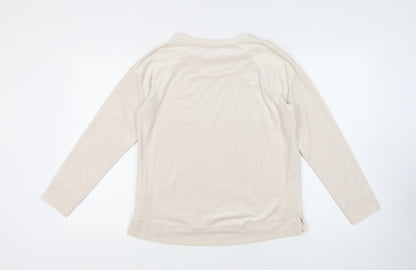 Carole Hochman Women’s Beige Long Sleeve Nightshirt S