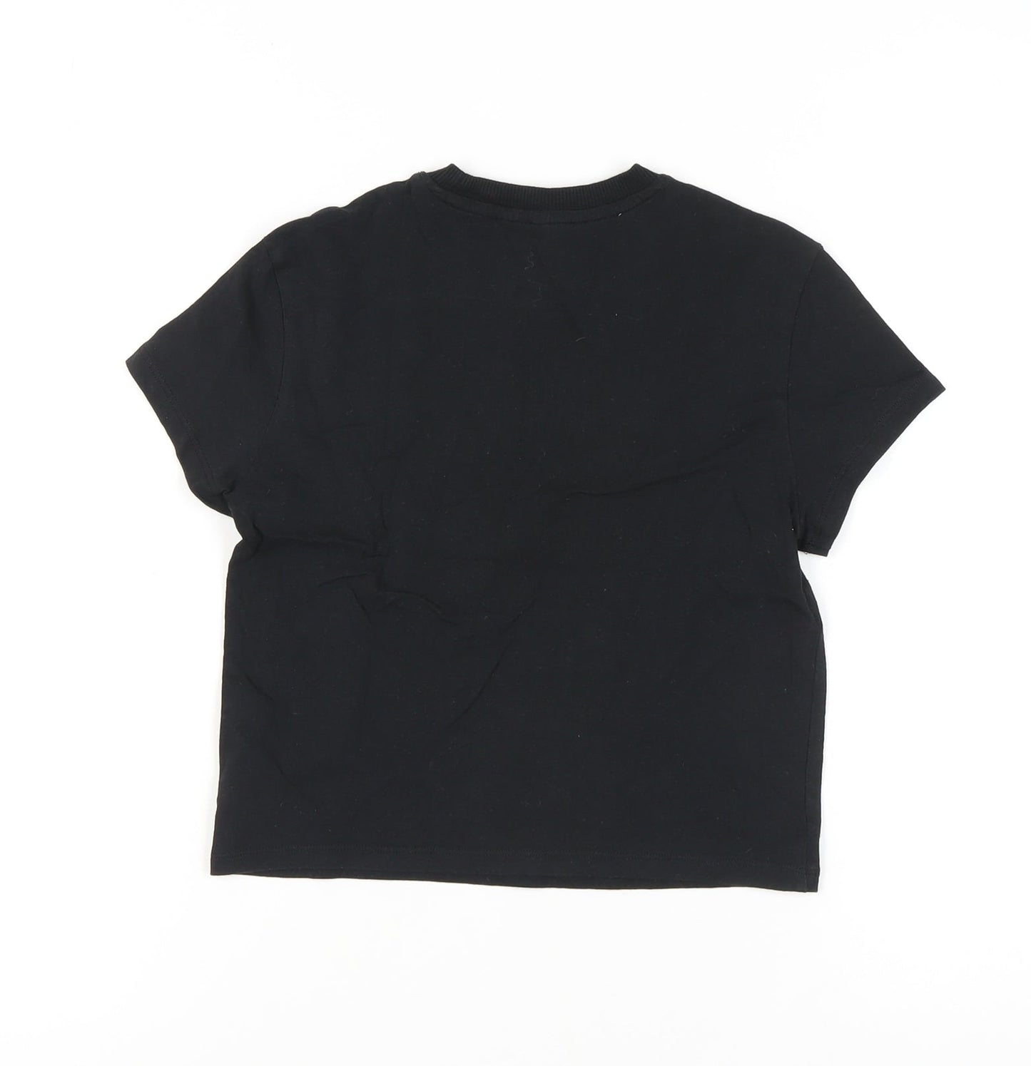 Womens UK Size S H&M Black Basic T-Shirt