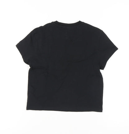 Womens UK Size S H&M Black Basic T-Shirt