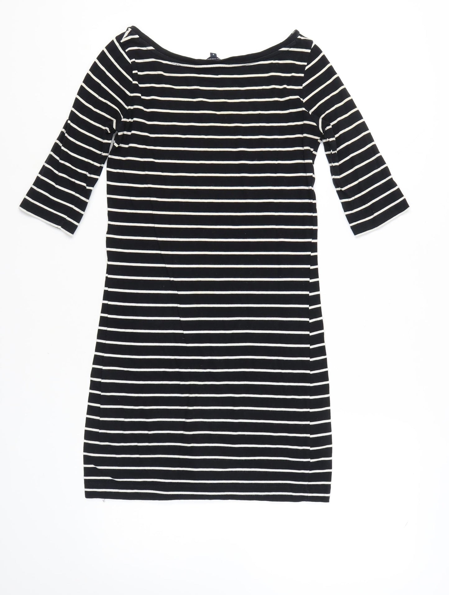 French Connection Women's Black Striped Sheath Dress 6